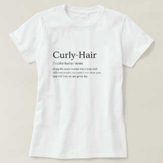 Curly Hair Definition Hair Types Graphic Tee