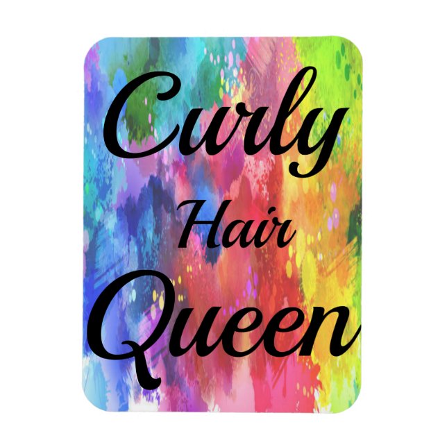 Curly Hair Queen Magnet (Vertical)