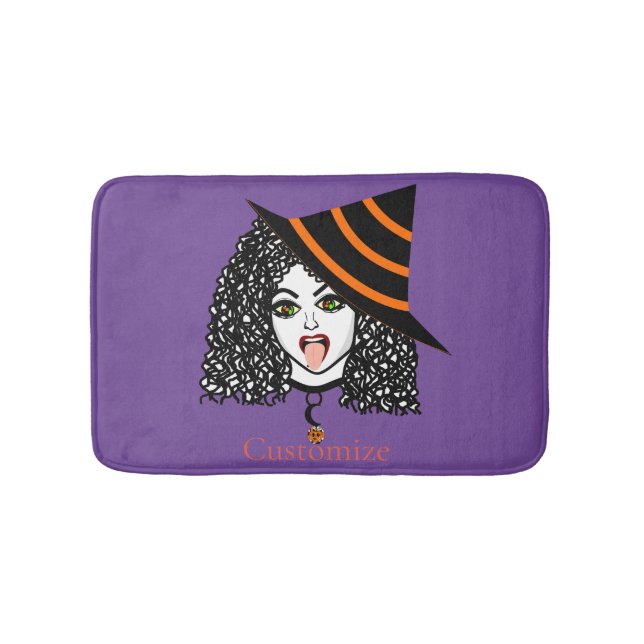 Curly-haired Witch Thunder_Cove  Bath Mat (Front)