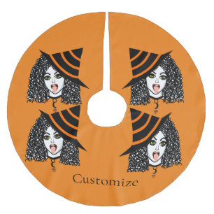 Curly-haired Witch Thunder_Cove  Brushed Polyester Tree Skirt