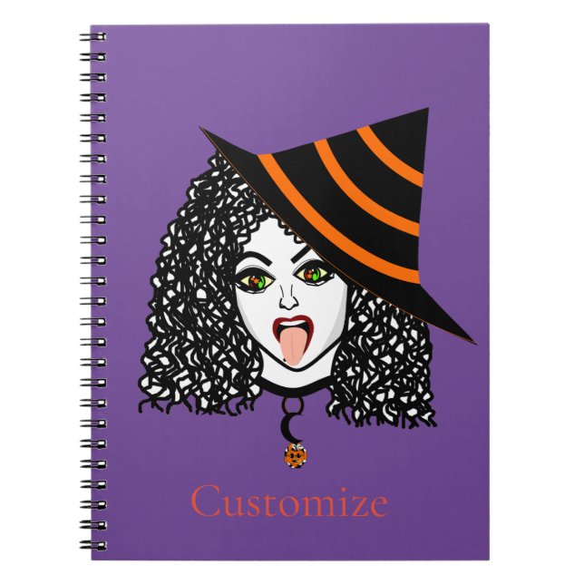 Curly-haired Witch Thunder_Cove Notebook (Front)