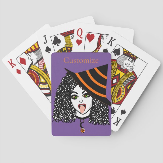 Curly-haired Witch Thunder_Cove Playing Cards (Back)