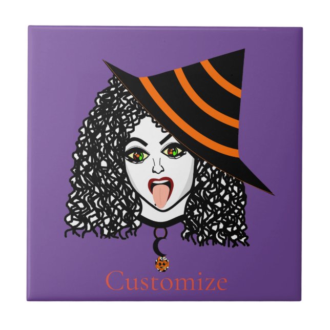 Curly-haired Witch Thunder_Cove Tile (Front)