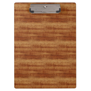 Curly Koa Acacia Wood Grain Look Clipboard