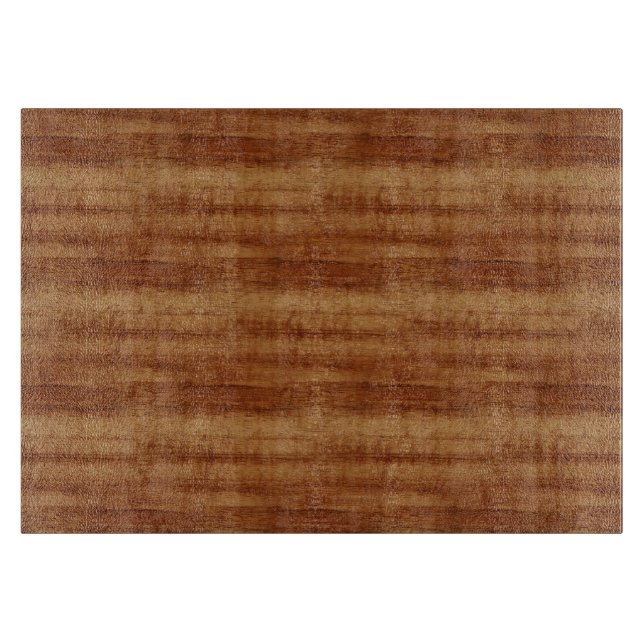Curly Koa Acacia Wood Grain Look Cutting Board (Front)