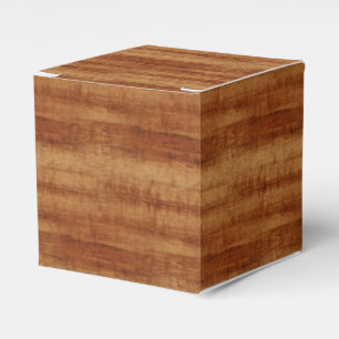 Curly Koa Acacia Wood Grain Look Favour Box