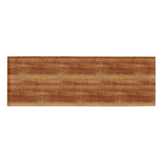 Curly Koa Acacia Wood Grain Look Name Tag