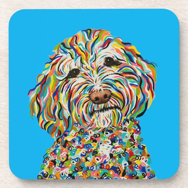 CURLY LABRADOODLE COASTER (Front)
