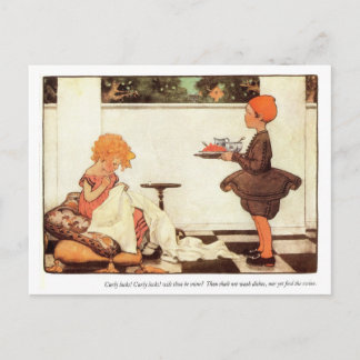 Curly Locks Nursery Rhyme Postcard