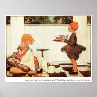 Curly Locks Nursery Rhyme Poster