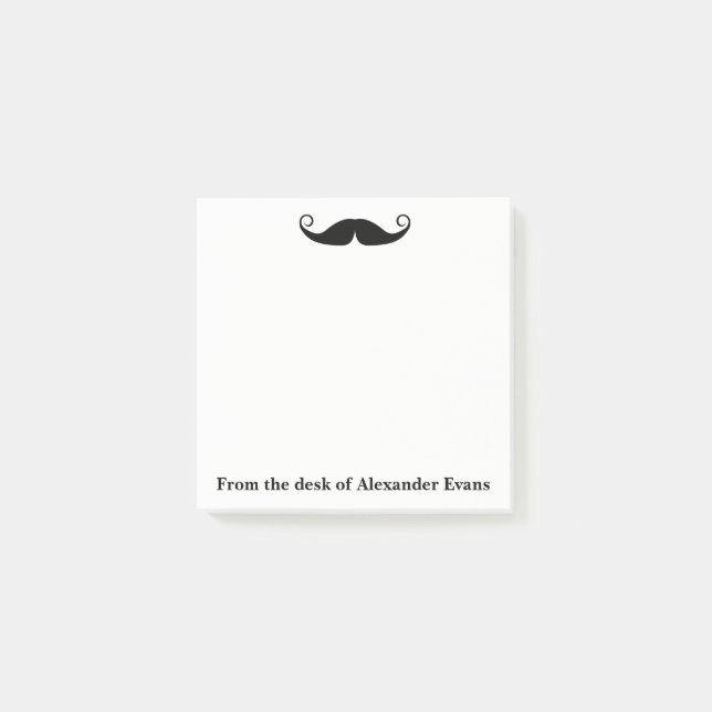 Curly Moustache Post-it Notes (Front)
