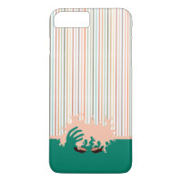 Curly Natural, Teal Eye Shadow and pink stripe