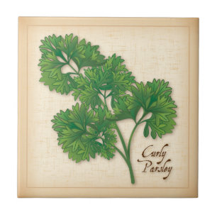 Curly Parsley Herb Tile