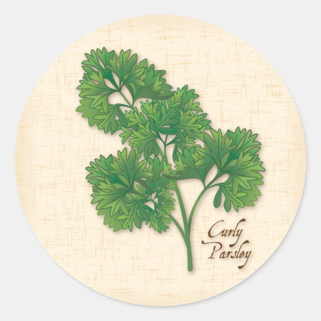 Curly Parsley Sticker (Front)