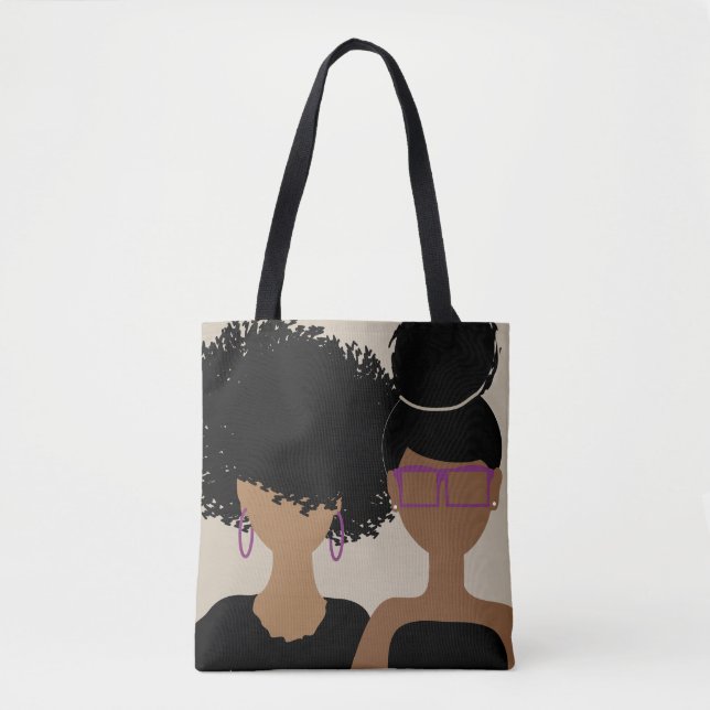 Curly Sisters {Royalty} Tote Bag (Front)