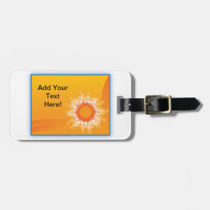 Curly Sunshine Customisable Design Luggage Tag