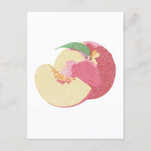 Curly Sweet Peaches  Postcard