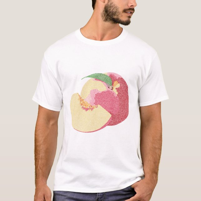 Curly Sweet Peaches  T-Shirt (Front)