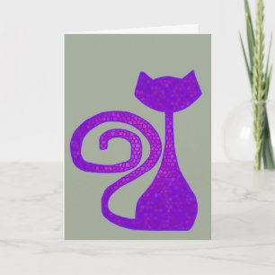 Curly-Tail Cat Greeting Cards