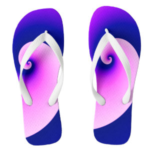 Curly Waves in Purple Jandals
