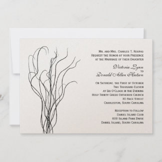 Curly Willow Wedding Invitation