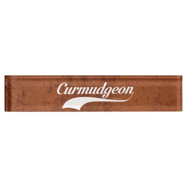 Curmudgeon Nameplate (Front)