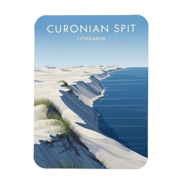 Curonian Spit Lithuania Travel Magnet (Vertical)