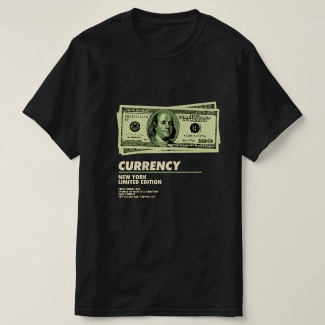  Currency Limited Edition – Retro Money Aesthetic  T-Shirt (Design Front)
