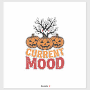 Current Mood Halloween Pumpkin Vintage Shirt Desig