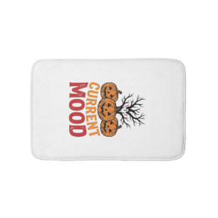 Current Mood Halloween Pumpkin Vintage Shirt Desig Bath Mat