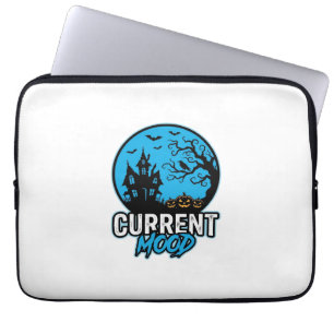 Current Mood Halloween Vintage Engraving Vector_1 Laptop Sleeve