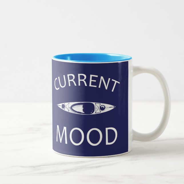 Current Mood Kayaking Two-Tone Coffee Mug (Right)