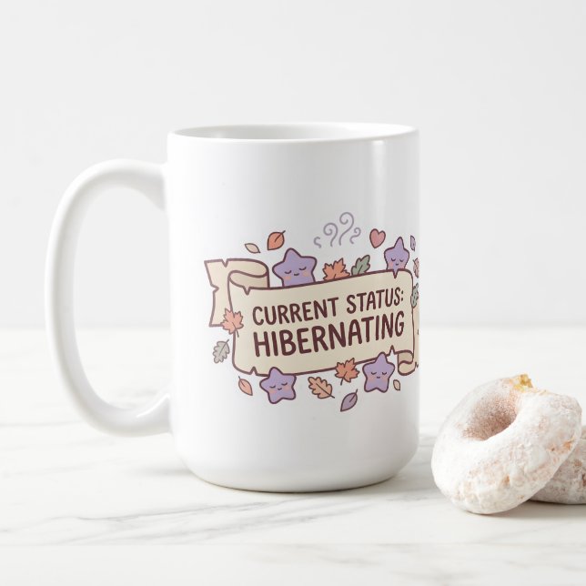 Current Status Hibernating Cosy Gamer Mug (With Donut)