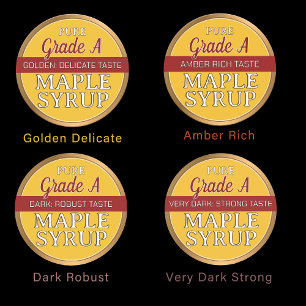 Current USDA Grading Labels for Maple Syrup
