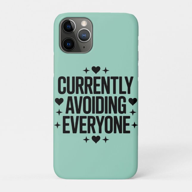 Currently Avoiding Everyone Design Case-Mate iPhone Case (Back)