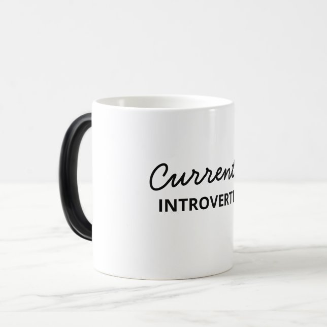 Currently Introverting Funny Mug (Front Left)