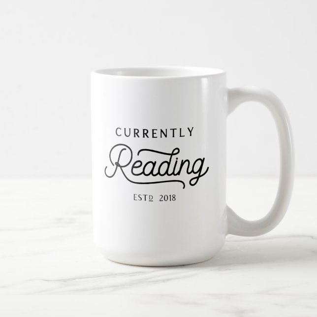 Currently Reading Established 2018 mug (Right)
