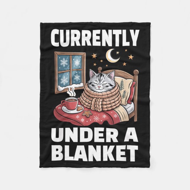 Currently Under A Blanket Cat Cute Lazy Cat Lover  (Front)