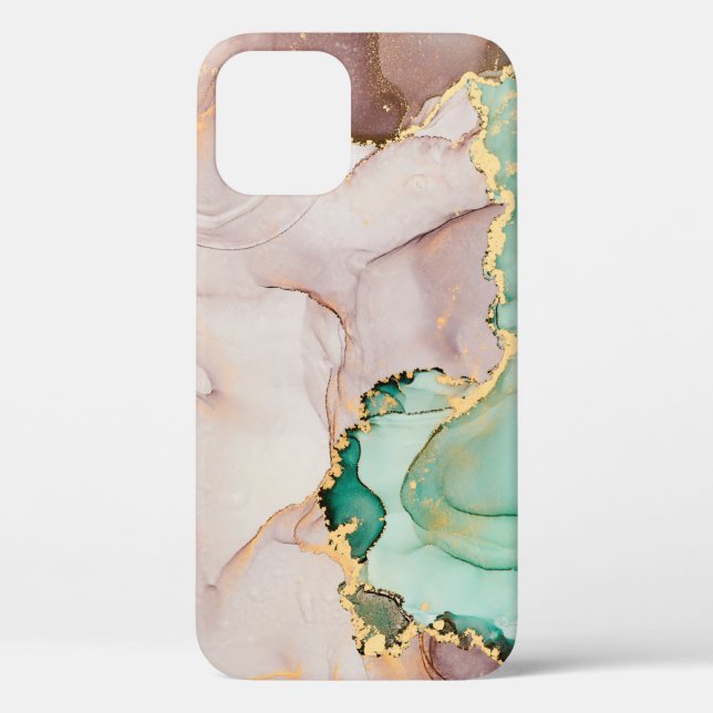 Currents of translucent hues, snaking metallic swi Case-Mate iPhone case (Back)