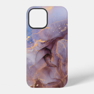 Currents of translucent hues, snaking metallic swi iPhone 12 case
