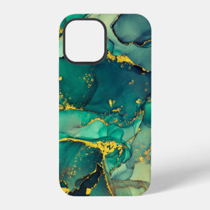 Currents of translucent hues, snaking metallic swi iPhone 12 case