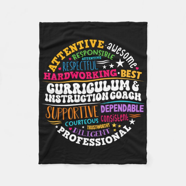 Curriculum And Instruction Coach Appreciation Week Fleece Blanket (Front)