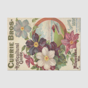 Currie Bros Horticultural Guide, 1899 Vintage Tissue Paper