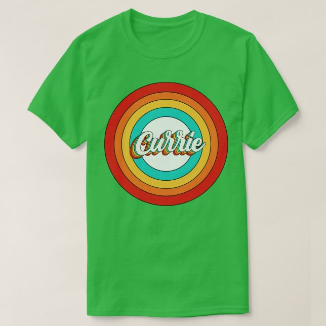 Currie Name Shirt Vintage Currie Circle (Design Front)