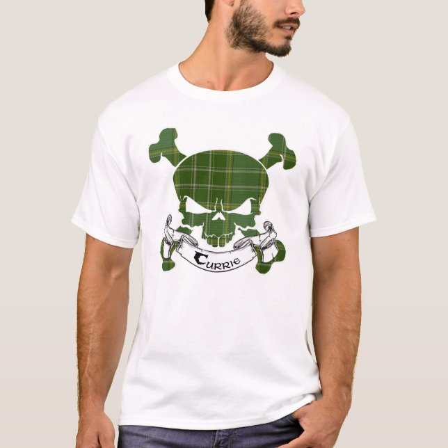 Currie Tartan Skull T-Shirt (Front)