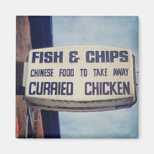 Curried Chicken - Radcliffe takeaway Magnet