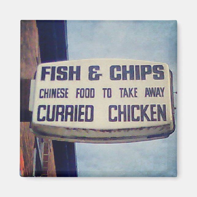 Curried Chicken  - Radcliffe takeaway Magnet (Front)