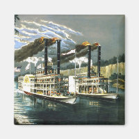 Currier & Ives - Magnet - Champions of Mississippi