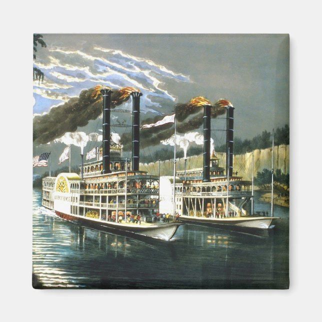 Currier & Ives - Magnet - Champions of Mississippi (Front)