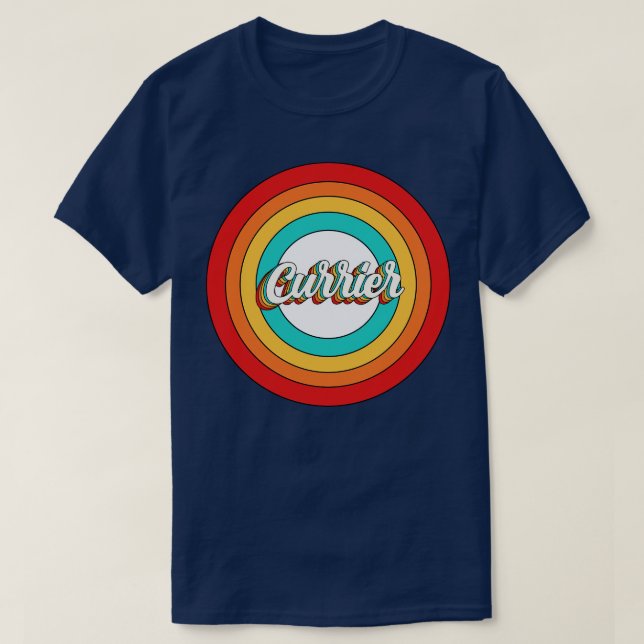 Currier Name Shirt Vintage Currier Circle (Design Front)
